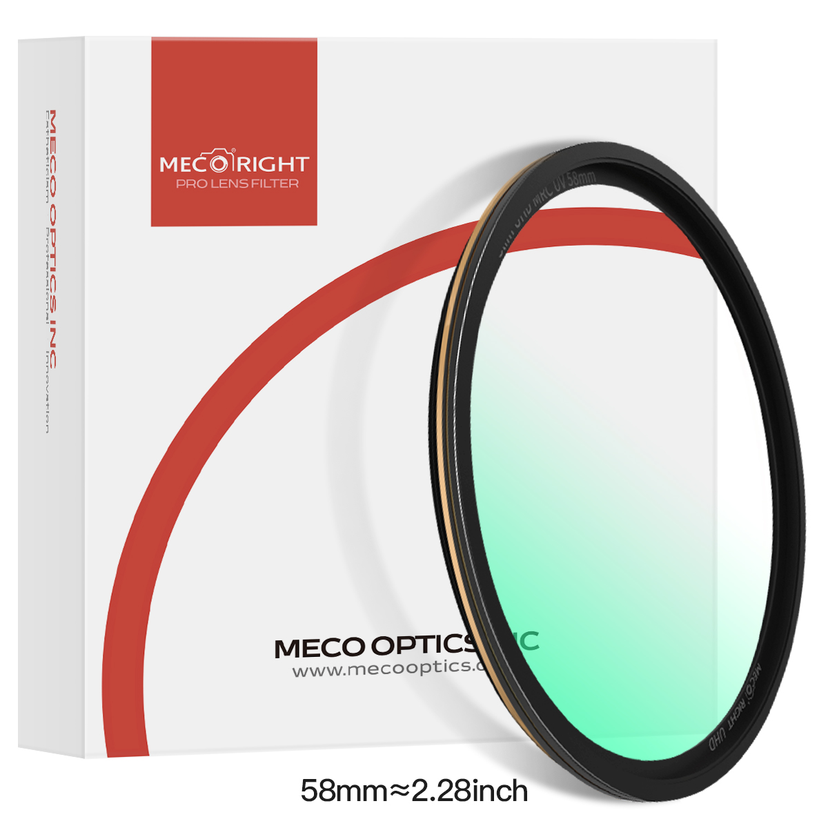 Mecoright Carmer MRC UV フィルター 暗い角なし 非常に薄い 2.4mm Canon Sony Nikon Fuji DSLR カメラレンズ用 52 58 67 77 82mm