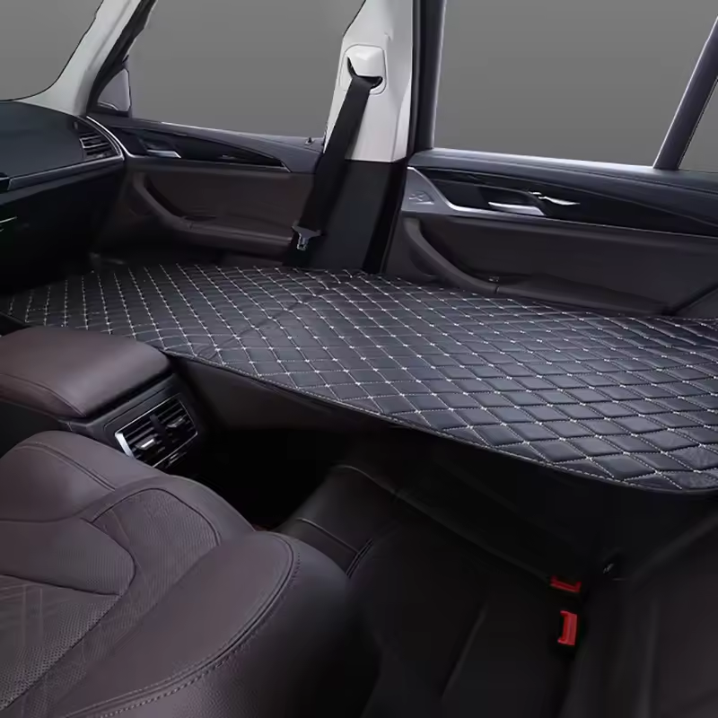 屋外車のスリーピングパッド折りたたみキャンプベッド SUV 後部座席木製ベース高密度フォームマットレスポータブル旅行
