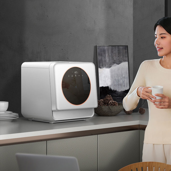 家庭およびホテルのキッチン卓上ミニカウンタートップマシン用ポータブルスマート食器洗い機電気プラスチックハウジング