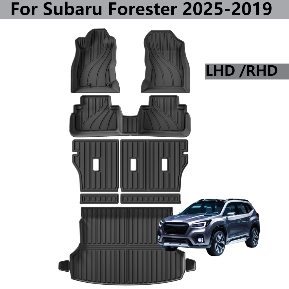 車のトランクマット スバル フォレスター 2025-2019 TPE フロアマット