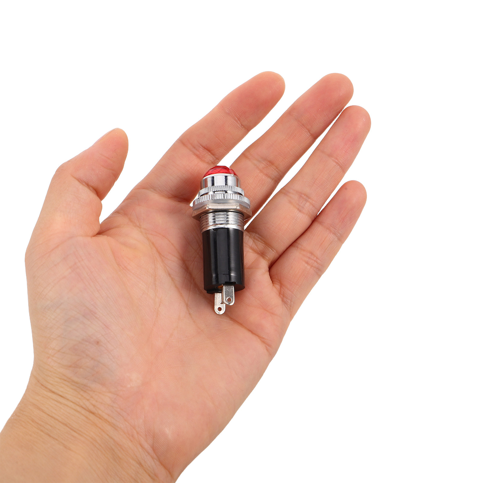 4 個パネルマウント LED インジケータライト金属ハウジング 6.3V 0.15a 色信号ランプセットステージオーディオ機器電源制御用