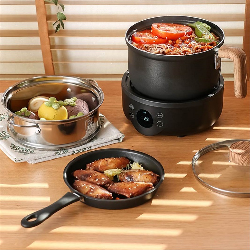 110V 220V 電気炊飯器多機能家庭用インテリジェント分割小型電気ポットミニ炊飯器電気鍋 1.8L