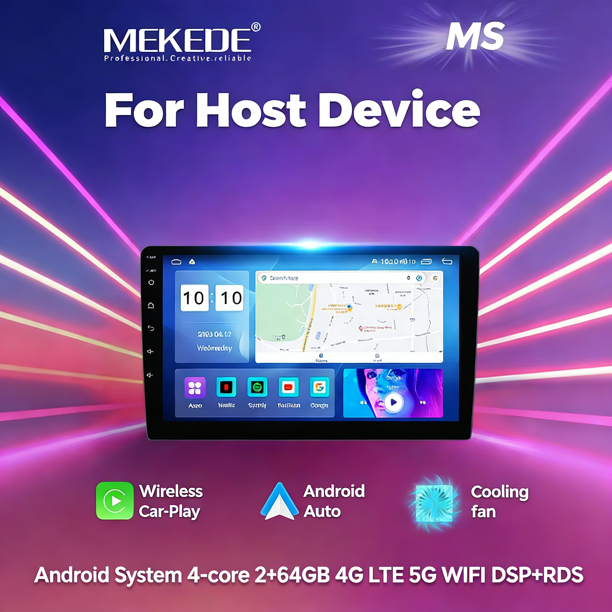 MEKEDE 7 9 10 インチ車のマルチメディアプレーヤーユニバーサルステレオ Carplay Android 自動フォルクスワーゲン日産ヒュンダイ起亜トヨタホンダ