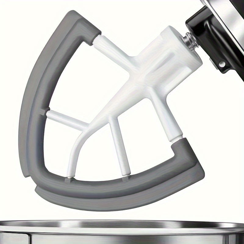 KitchenAid チルトヘッドスタンドミキサー用フレックスエッジビーター、4.5-5クォートフラットビーターパドル、柔軟なシリコンエッジボウルスクレーパー付き