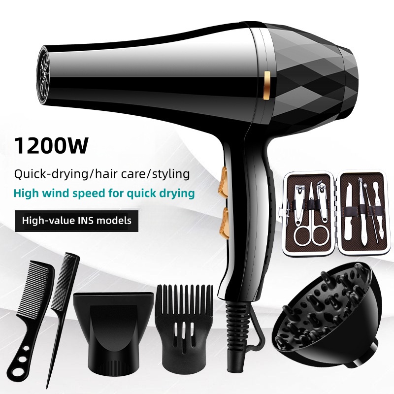 新しい高風力ヘアドライヤーホットとコールド一定温度速乾性フード、家庭用ヘアサロンヘアドライヤーチューブ