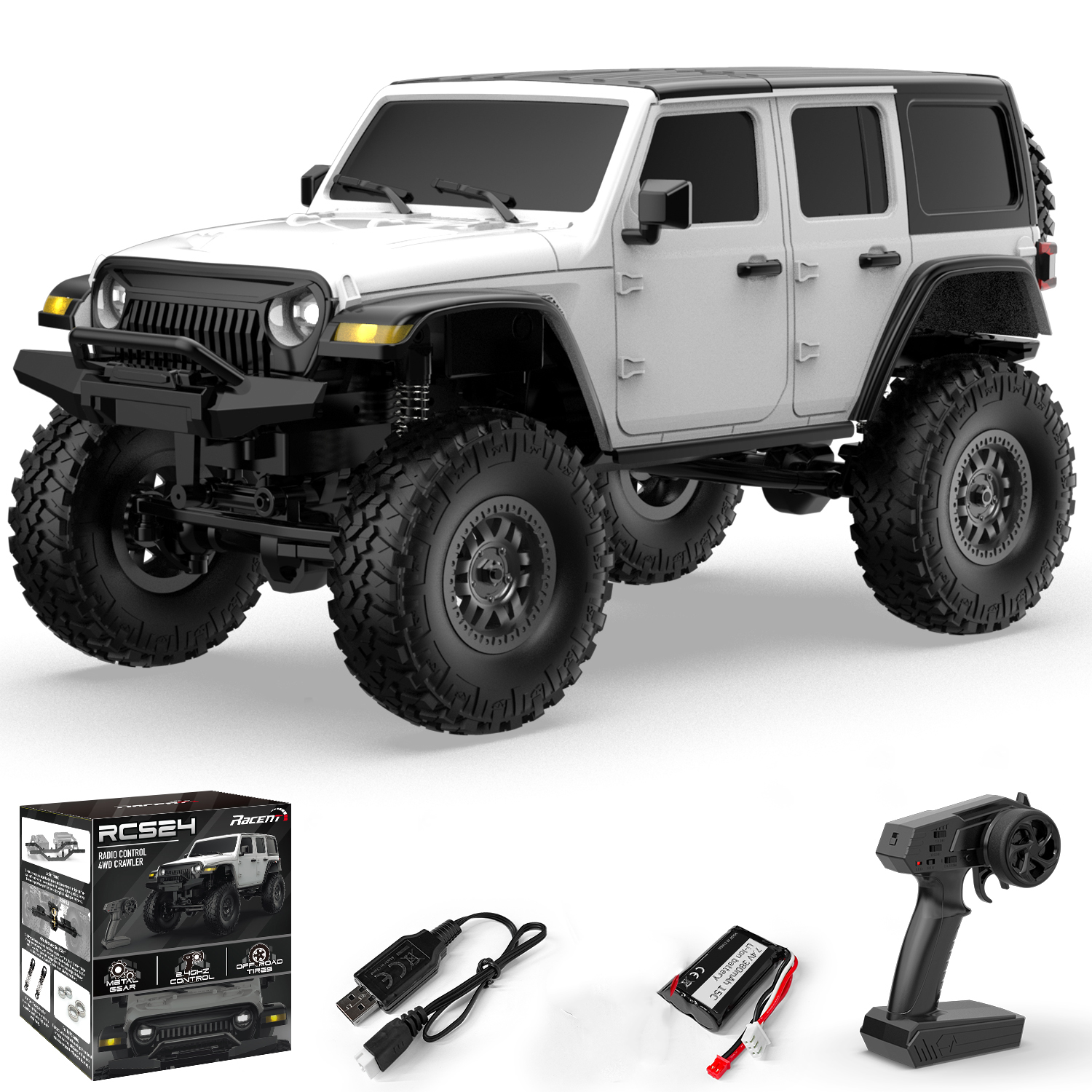 Volantexrc 1:24 RC カー 2.4 グラム 4WD オフロード RC クローラー LED ライトクライミング RC トラック全地形 RC 車両電動おもちゃの車のギフト