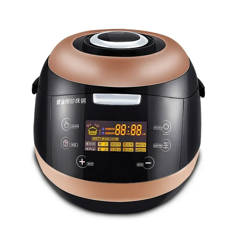 電気炊飯器、タピオカパール入りヌードルクッカー、電動卓上5L 110v 220vミルク用業務用パールヌードルクッカー