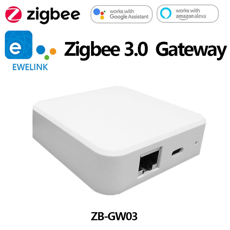 ZB-GW03 Zigbee 3.0 スマート イーサネット ブリッジ WIFI ゲートウェイ ハブ ZigBee 製品をフラッシュ可能 EWeLink APP を Alexa Google と接続