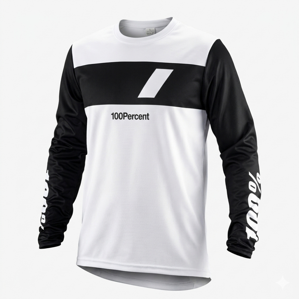 100チーム Commen レーシング MX モトクロスジャージダウンヒル MTB Ciclismo オートバイサイクリング MOTO 長袖服 BMX Tシャツ自転車