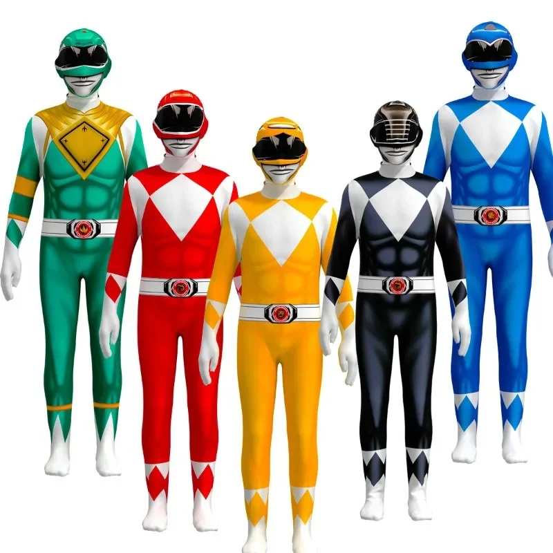 大人のモーファースーパーヒーロー侍戦隊シンケンジャーレンジャーコスプレファンタジアハロウィンコスチュームマスク男性用男の子