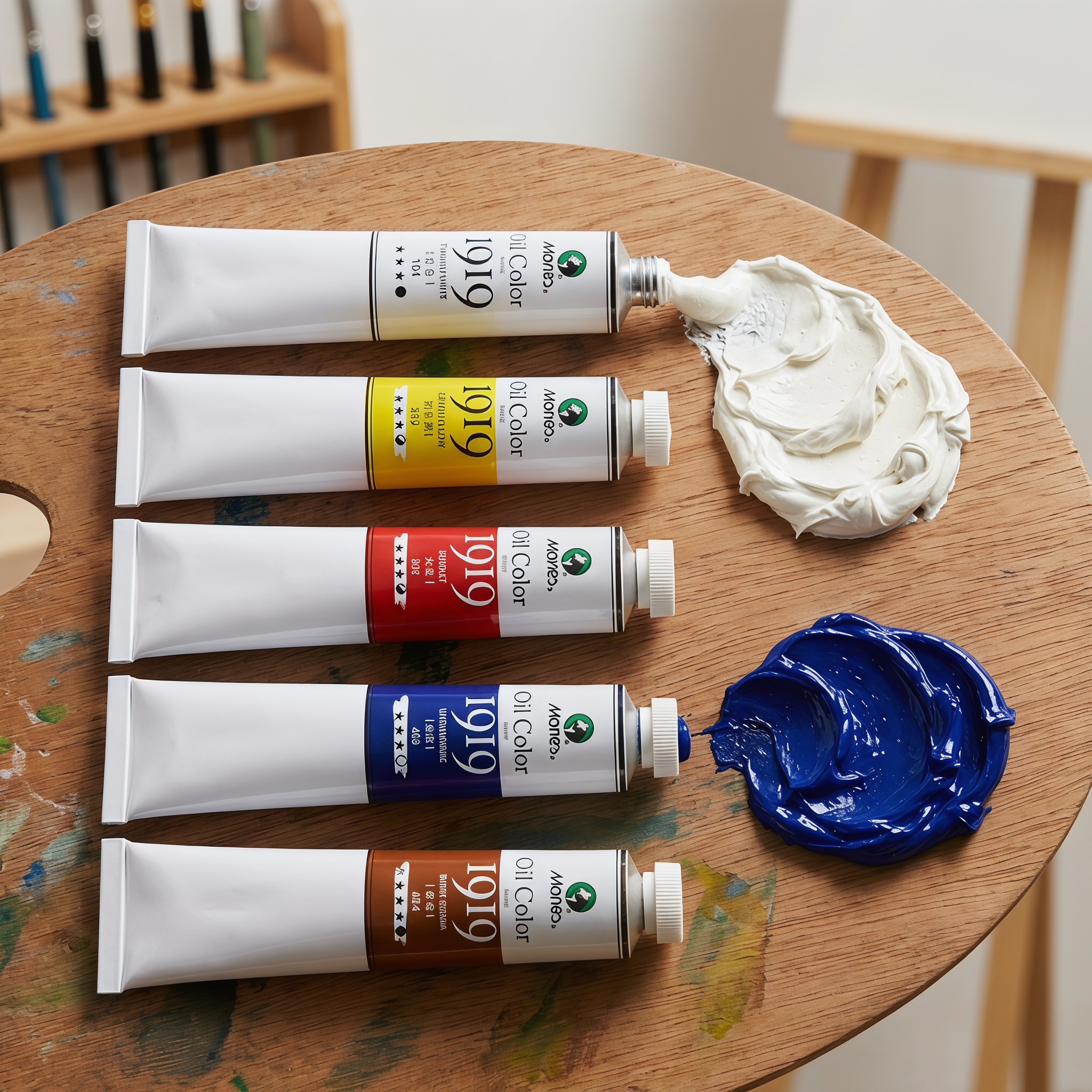 Marie's 5 個プロフェッショナルオイルペイント 50 ミリリットルラージチューブ顔料アーティスト初心者 DIY アート絵画用品