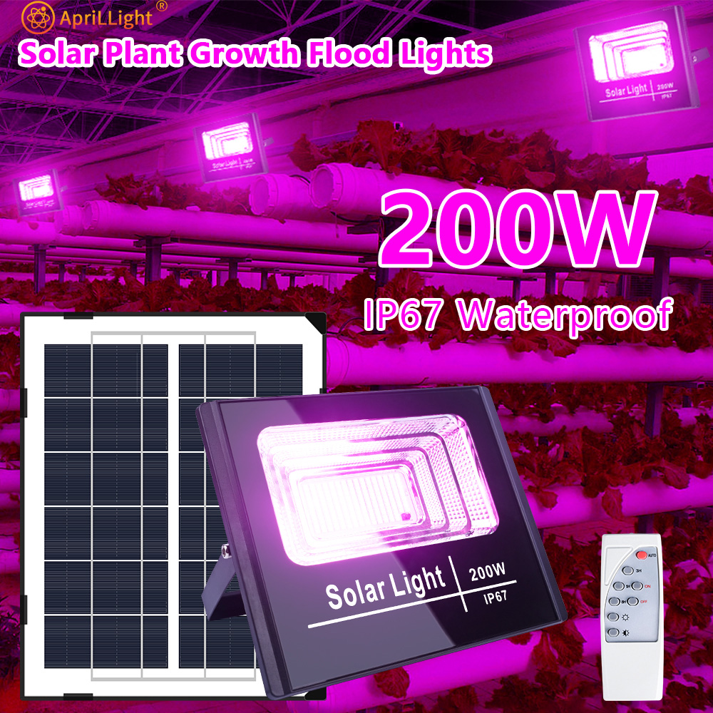 Plants Light 200W Led Solar Grow Light IP67 Phyto Lamp Full Spectrum Bulb Hydroponic Lamp Greenhouse Flower Seed Grow Tent.