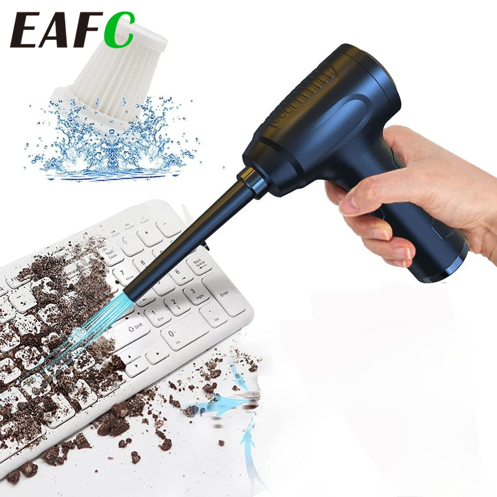 EAFC 車の掃除機 USB ダストブロワーワイヤレスハンドヘルド強力な送風機ガン充電式 PC 車ホームクリーニングダスター