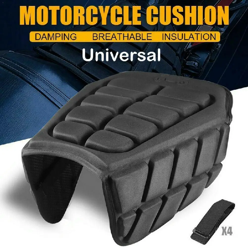 オートバイ 3D コンフォートゲルシートクッションユニバーサルエアバイクカバー日焼け止め衝撃吸収バイクシートパッド