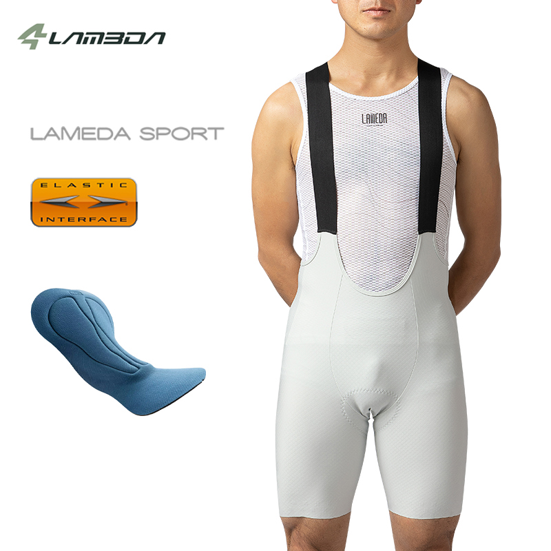 LAMEDA 新サイクリング男性用キリンスポンジパッドパンツ夏男性通気性ビブプロフェッショナル MTB ロード自転車アクセサリー