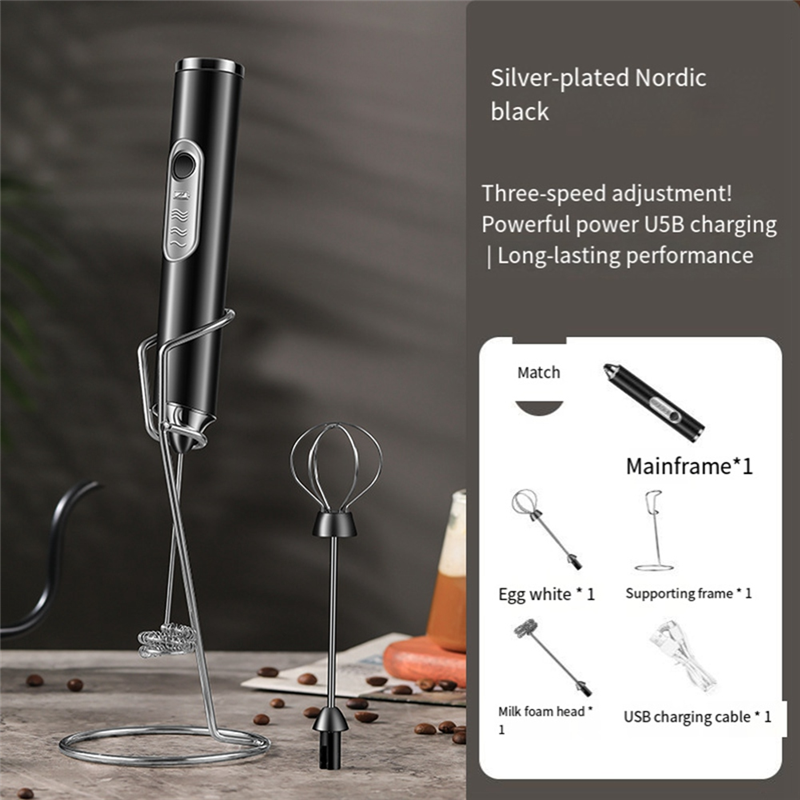 A99G-ミニポータブルブレンダーハンドヘルドダブルスティックワイヤレス卵ビーター電動卵白泡立て器ミルク泡立て器