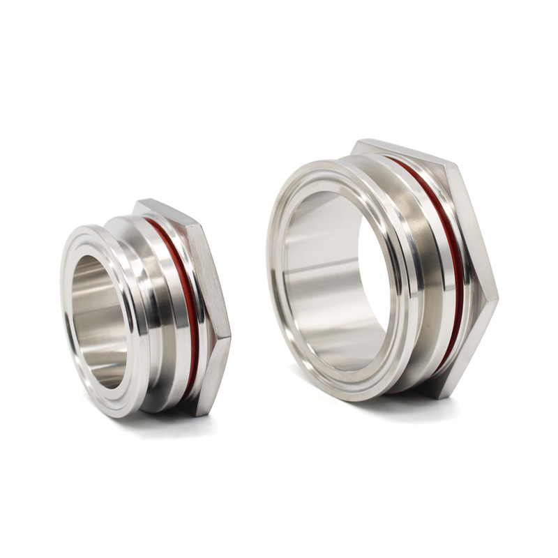 溶接レス隔壁トライクランプ 1.5 "2" 衛生ステンレス鋼 SS304 水タンクビール缶ケトルコネクタパイプ継手自作