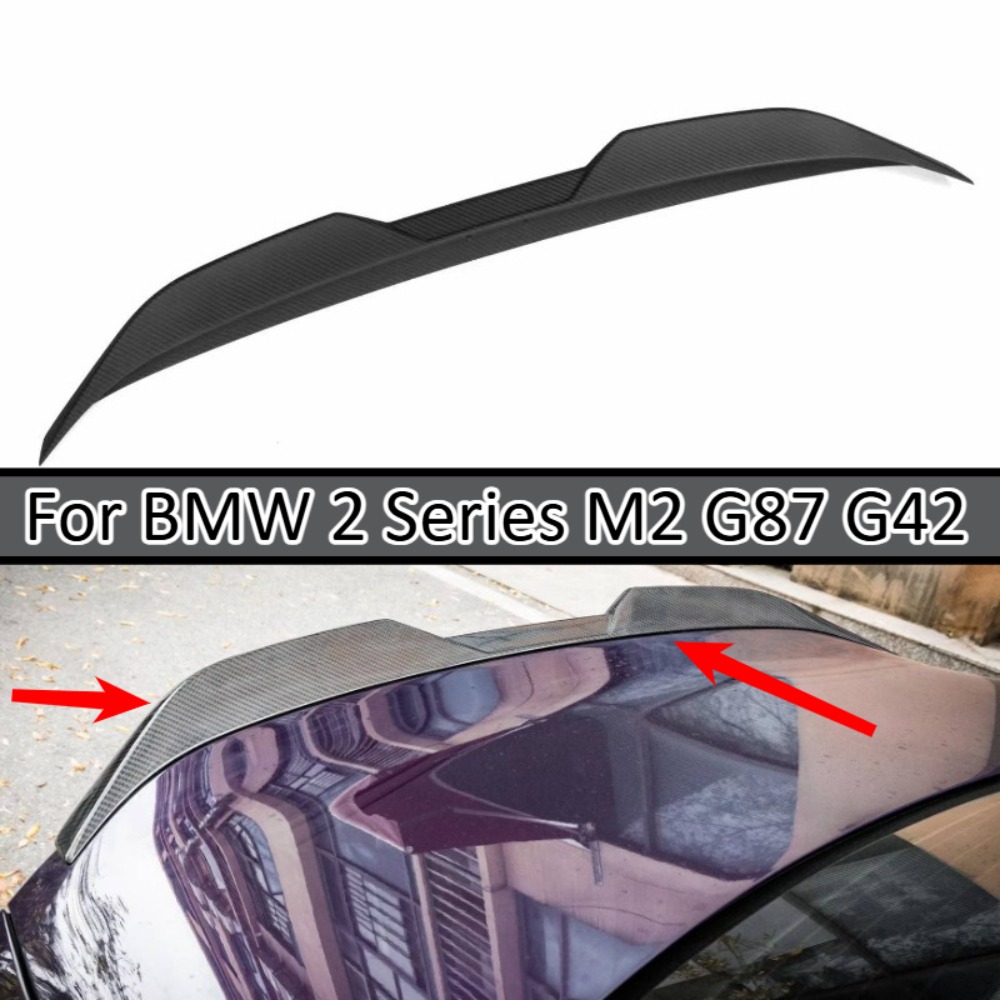 リアルドライウェットカーボンファイバー MP スタイル固定リアスポイラー BMW 2 シリーズ M2 G87 G42 車外装スタイリングアクセサリーキットセットパネル
