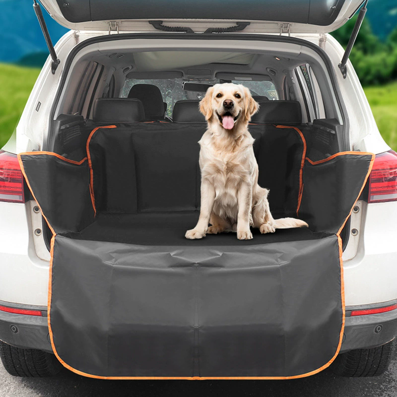 SUV カーゴライナー - 後部貨物エリア用防水トランクシートカバー、ユニバーサルフィット防水犬用カーシートカバー、取り付け簡単