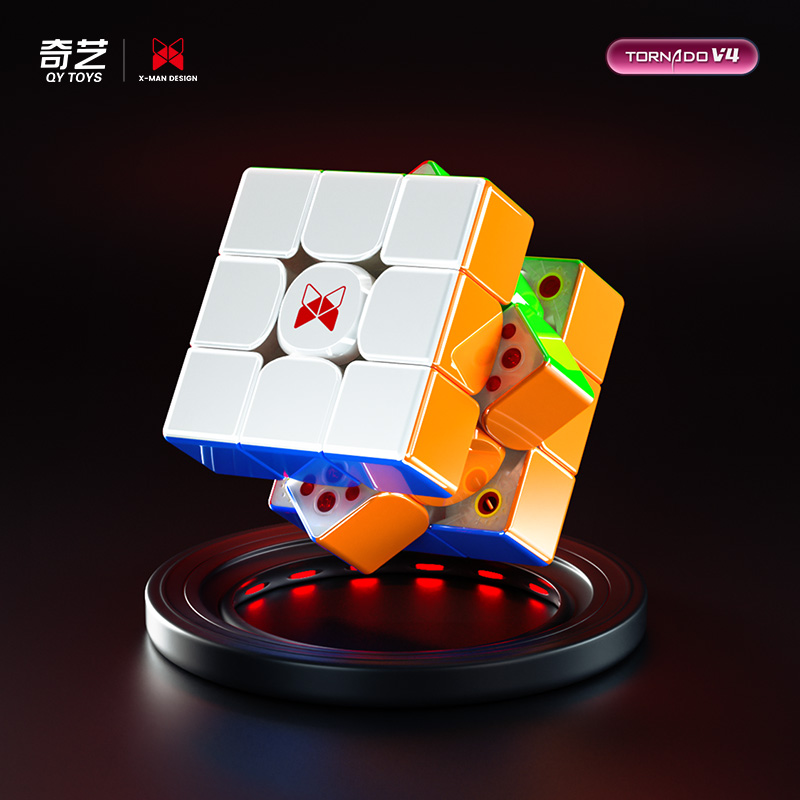 [JudyCube] Qiyi X-Man Tornado V4M Pioneer UV Version Magnetic Magic Speed Cube Qiyi XMD Tornado V4 M Flagship 3x3x3