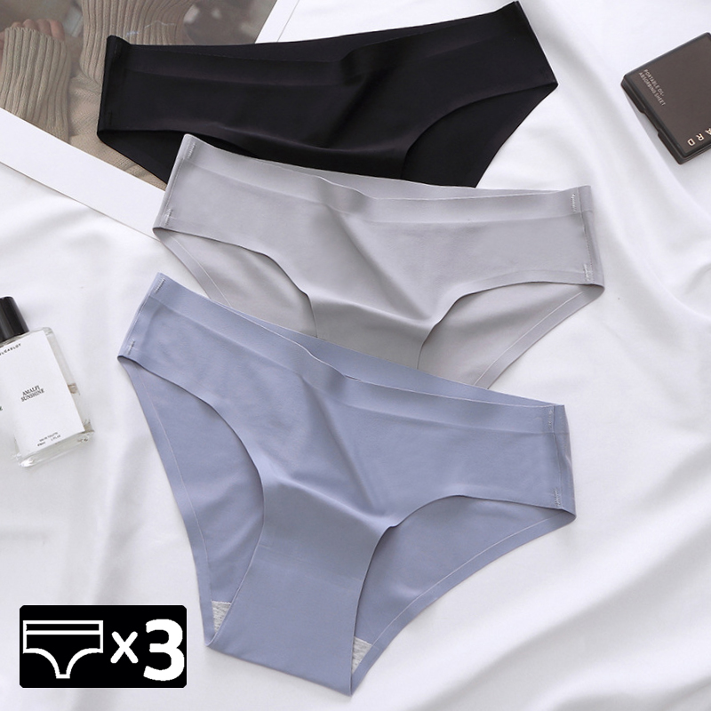 3 ピース/ユニット基本パンティー女性のシームレスな下着 M-XXXL パンティー女性ランジェリー Intiamte ブリーフ半ズボン固体パンツ