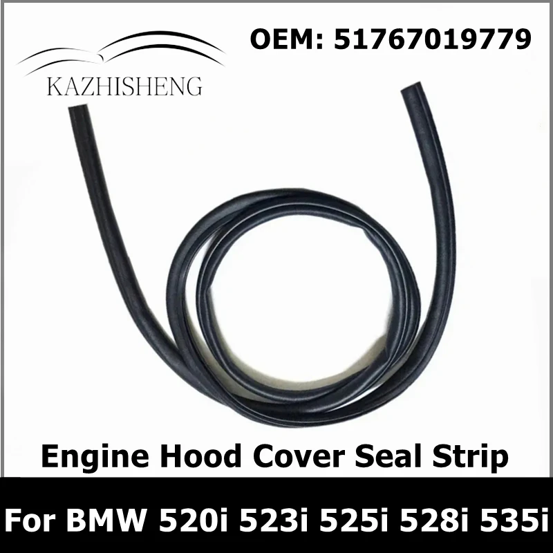 51767019779 リアエンジンベイフェンダーアンダーフードカバーゴムシールストリップ BMW F10 F18 520i 523i 525i 528i 535i用