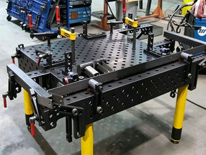新型3Dフレキシブル高精度溶接ステーション用治具 D28/D16、窒化酸化処理済み鋳鉄用 450 Max