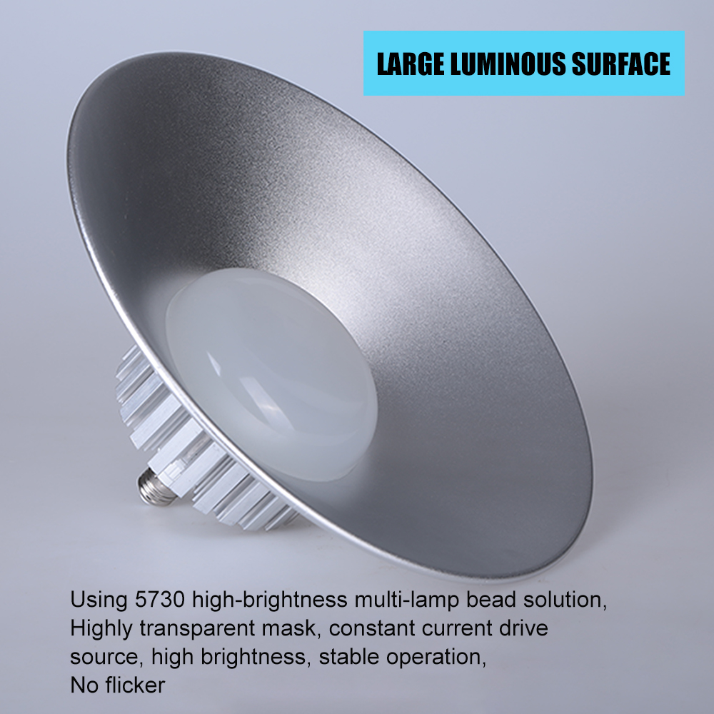 E27 LED ベイライト 220V 防水工業用照明 30/50/70/100 ワットコールドホワイト Led 高ベイライトワークショップショッピングモール用