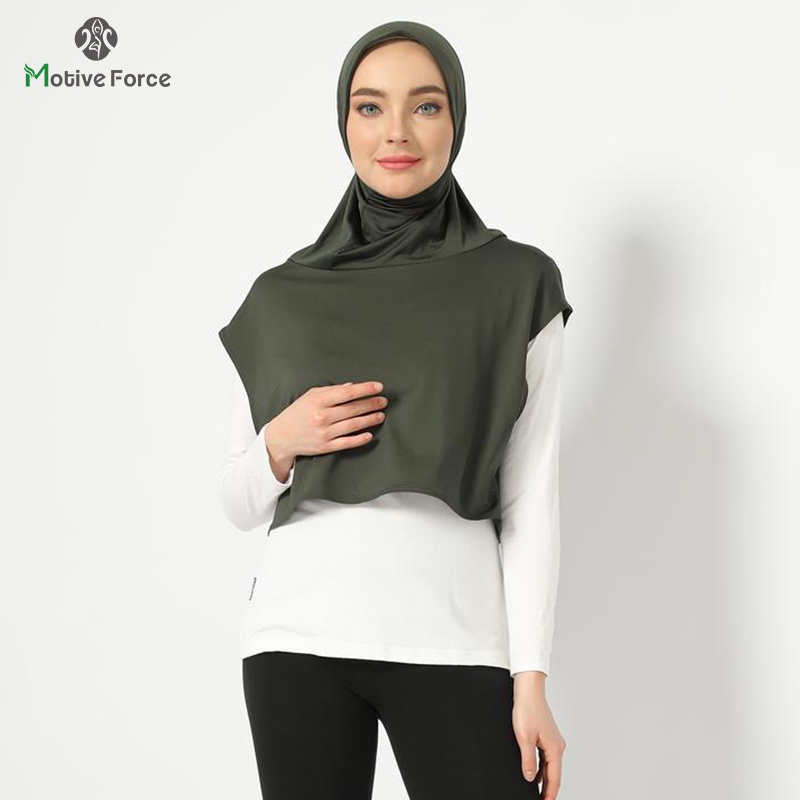 イスラム教徒スポーツモーダルヒジャーブアバヤヒジャーブ女性のための Abayas 女性ジャージイスラムヘッドスカーフターバンシルクターバンインスタントラップショール