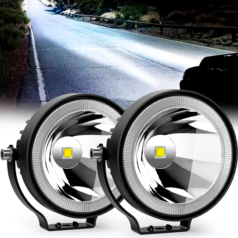 3.5 インチラウンド LED ポッドライト 30 ワット 12 V 24 V 48 V LED スポットライトオフロード/運転/フォグランプ用トラック車 ATV UTV ボートオートバイ