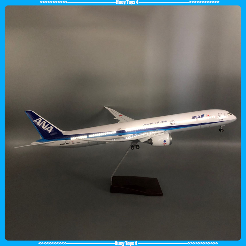 43 センチメートル Ana Bo-Eing 787-10 飛行機モデル模擬静的航空機おもちゃ LED ライト付き