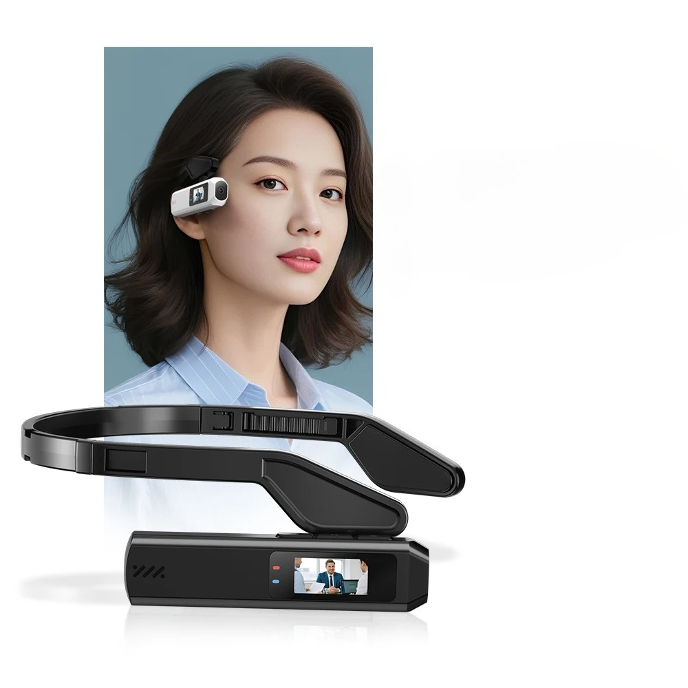 ミニ HD 2.7K/60FPS /60FPS ウェアラブルカメラポータブルヘッドマウントスポーツカメラ 110°広角レンズ WiFi アプリビデオビデオカメラ