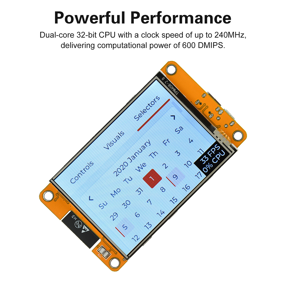 2.8 インチ ESP32 WiFi Bluetooth 互換開発ボード ST7789 ドライバー LCD ディスプレイ タイプ C マイクロ USB デュアル インターフェイス