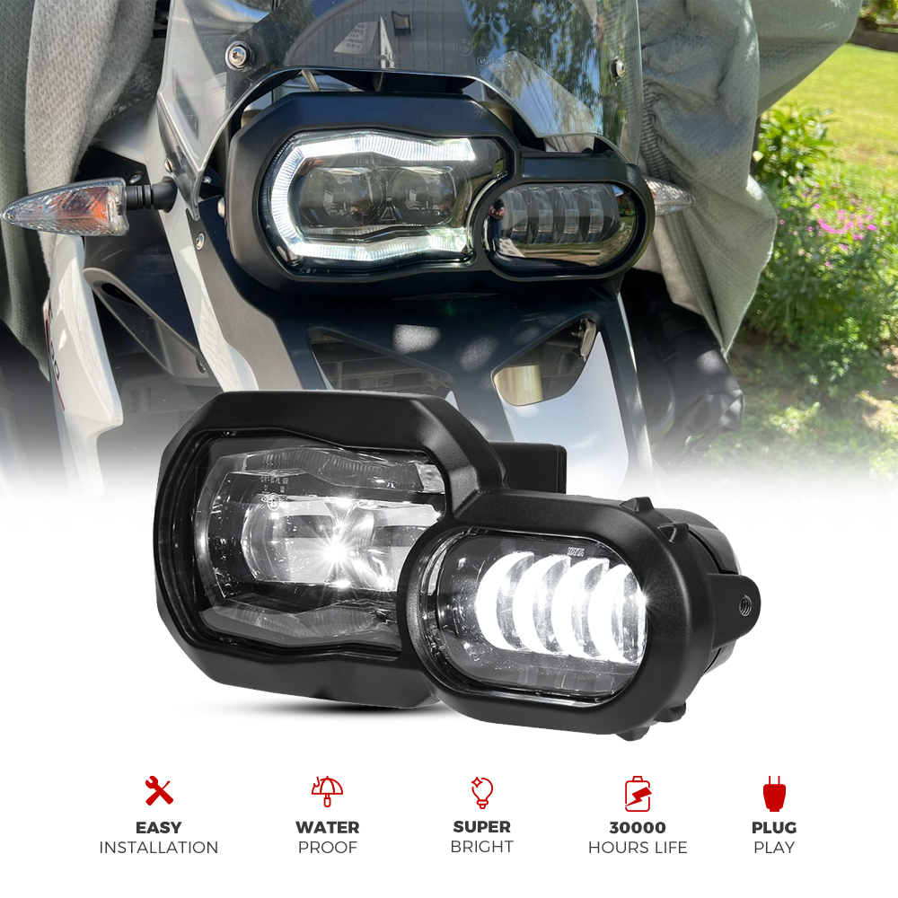 E マーク承認 LED ヘッドライト BMW F800R F650GS F700GS F800GS ADV GS F800 オートバイライト完全な LED ヘッドライトアセンブリ