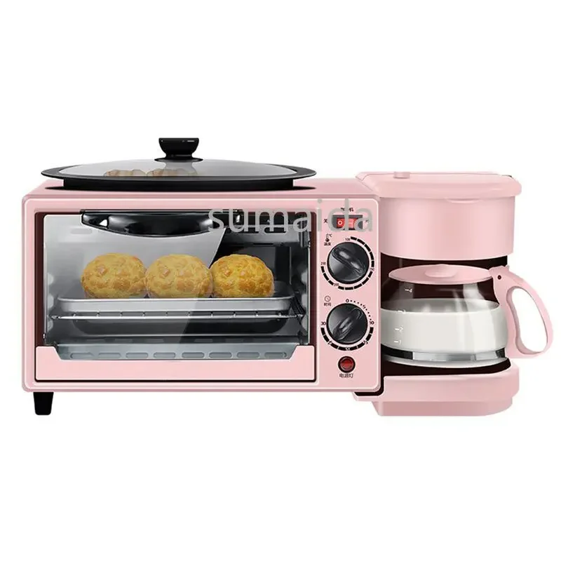 家庭用 3 で 1 朝食メーカー多機能朝食マシン電気ヒーター 9L トースターオーブンコーヒーメーカーフライパン