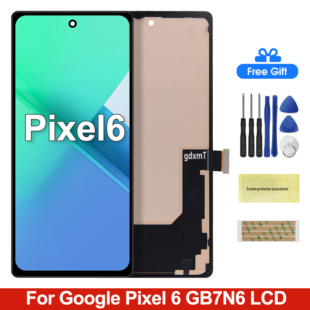 Google ピクセル 6 液晶 GB7N6 G9S9B16 G9S9B ディスプレイタッチスクリーンデジタイザアセンブリ Google ピクセル 6 ディスプレイ 100% テスト済み