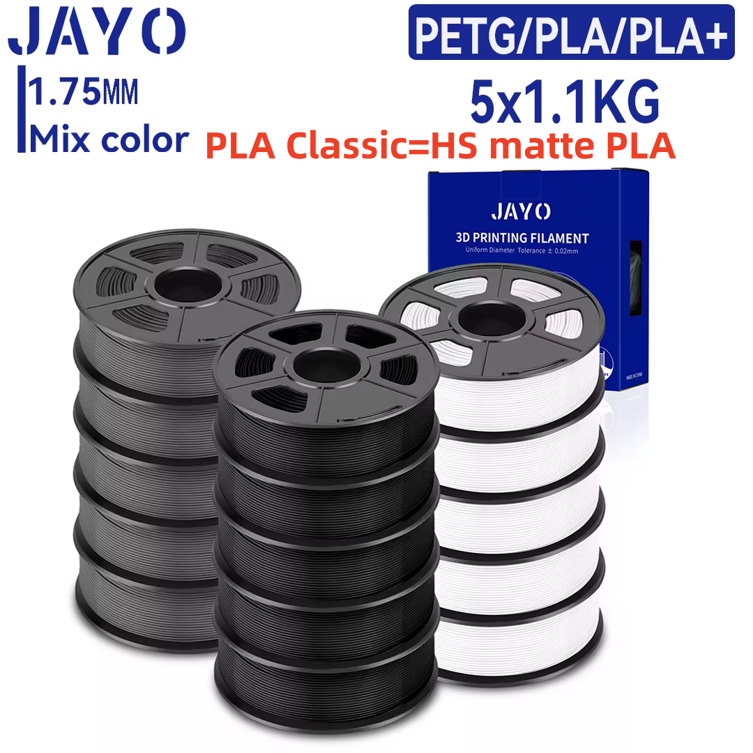 JAYO 3D PETG/PLA/PLA PLUS プリンタフィラメント 1.75 ミリメートル 5.5 キロ 100% 気泡なし、非毒性 3D プリンタ用の 3D 印刷材料