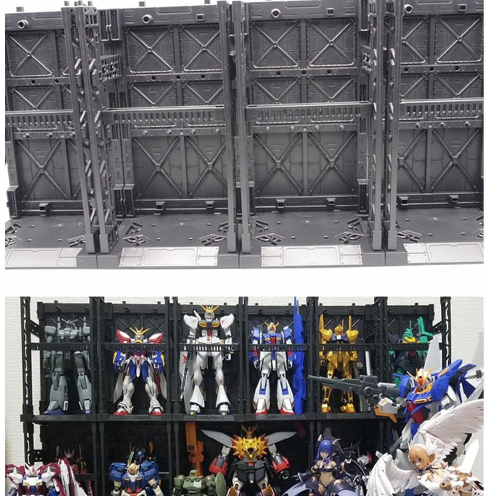 ユニバーサルアニメ漫画キャラクターフィギュアモデル収納ボックス連動オーガナイザーレゴ、アニメモデル、ガンプラモデル用に積み重ね可能