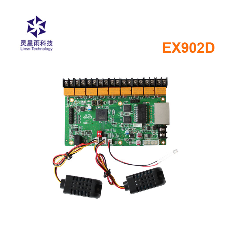 Linsn EX902D 多機能カード Linsn EX901 の交換サポート温度湿度輝度センサー