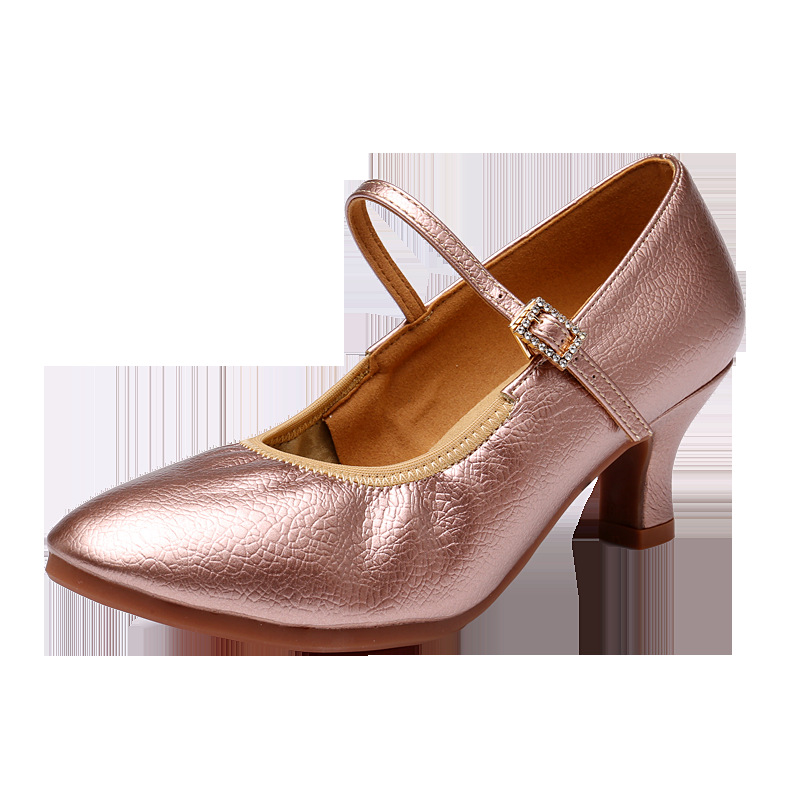 Modern Dance Shoes Women Girls Dancing Shoe High Heeled Ballroom Suede Rubber Sole Latin Dance Shoes for Women 5CM/3CM Heel