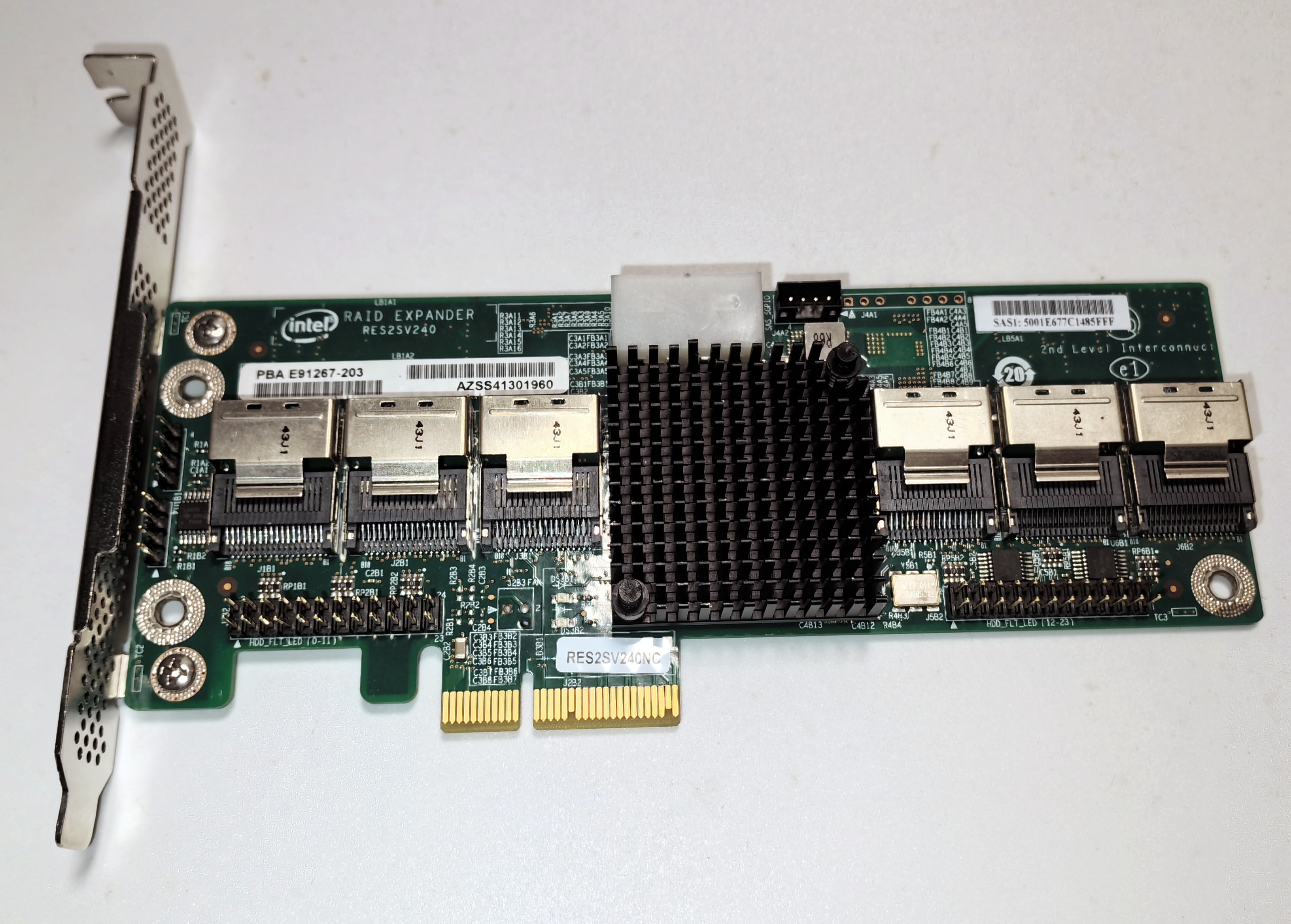 Intel RES2SV240 24ポート 6G 6Gbps SATA SAS エキスパンダー サーバーアダプター RAIDカード