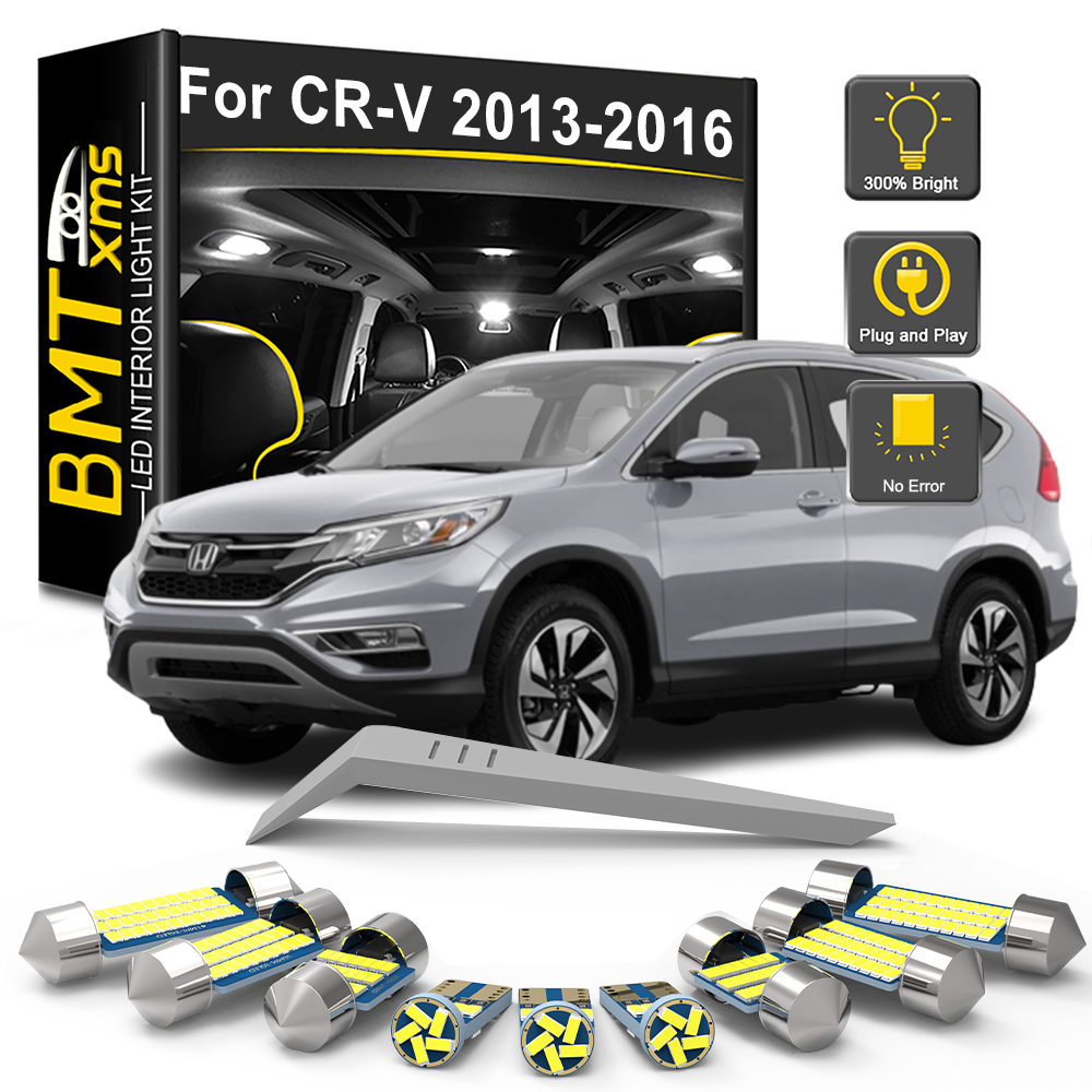 BMTxms 14 個 Canbus LED インテリア電球キットホンダ CRV CR-V IV MK4 4 2013 2014 2015 2016 ドームトランクランプカーアクセサリー