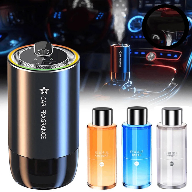 1000mAh 車芳香剤 USB 充電式フレグランスディフューザー LED ライト匂いディストリビューターアロマセラピー香りエアリフレッシャー