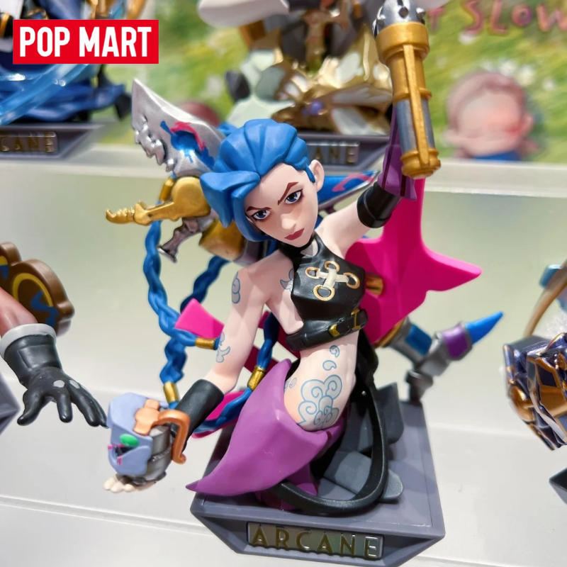 Genuine POP MART × League of Legends: Arcane Series Blind Box Game Collaboration Narrative Aesthetics Creative Ornament