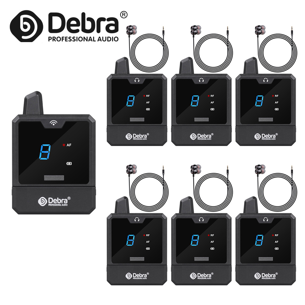 Debra オーディオ IEM Er-Mini ワイヤレスインイヤーモニターシステム Protable リチウムオン充電式オーディオプロフェッショナルステージモニタリング