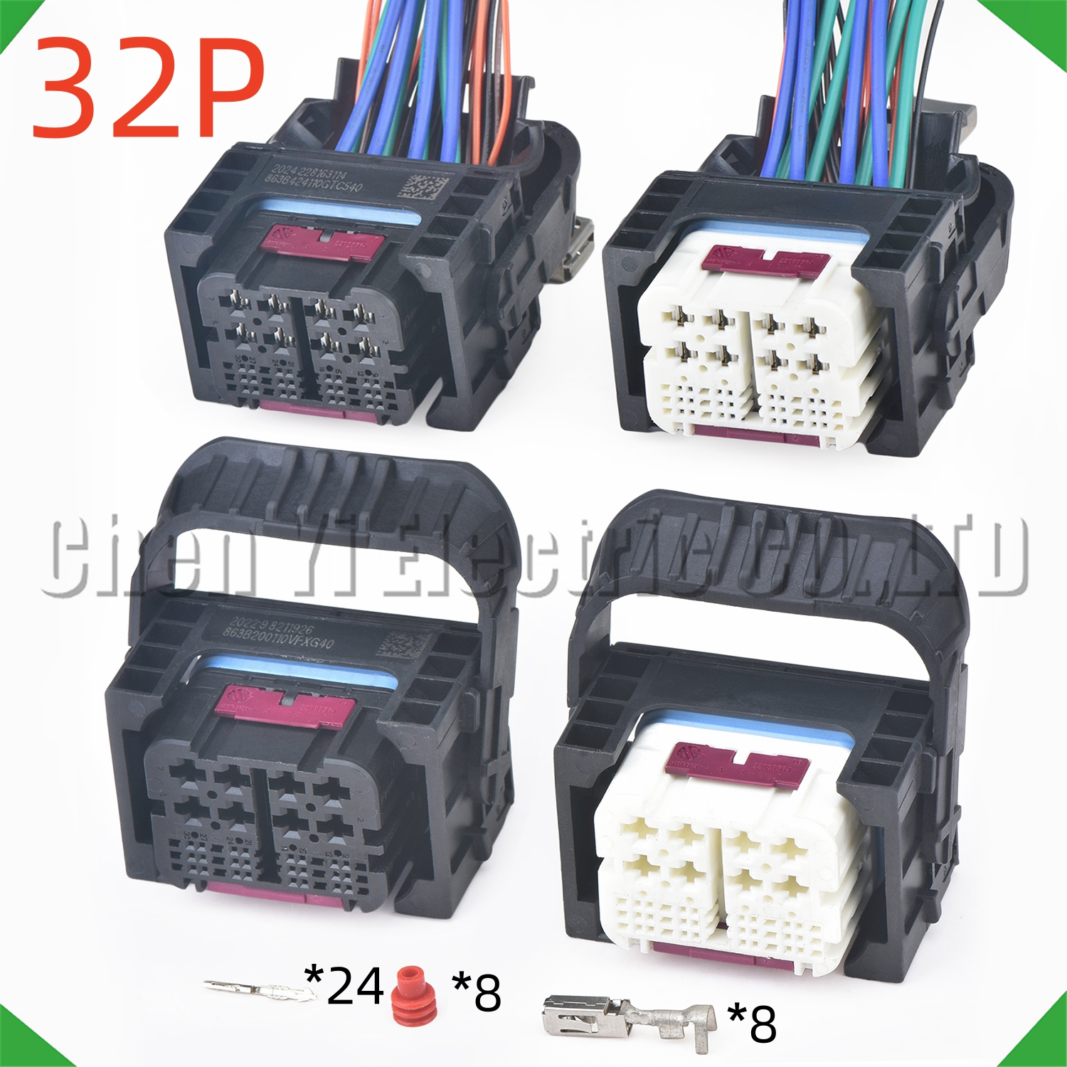 32 ピン自動車コネクタ ECU エンジンコンピュータボードワイヤーハーネスプラグ 9 302 478 01 1-2208852-1 1-2208852-2 MG1 MD1