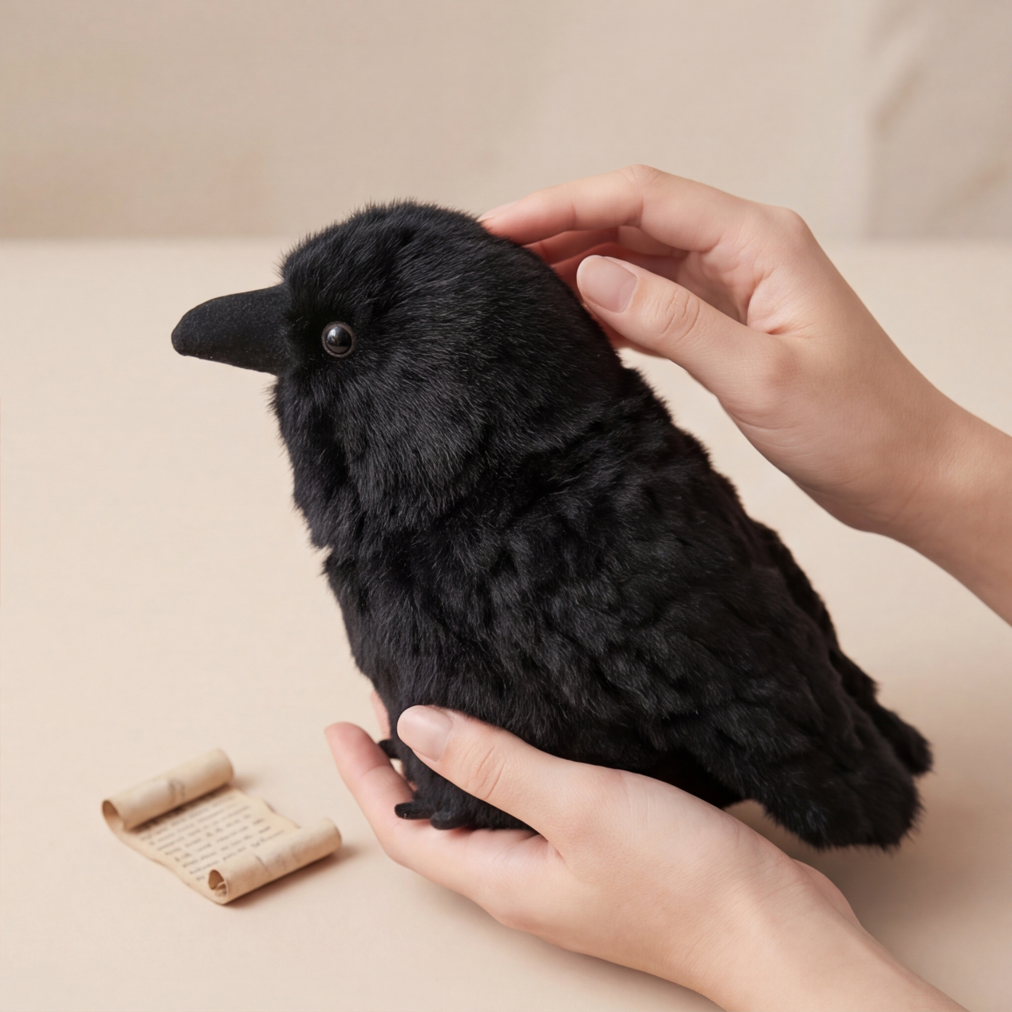 10 センチメートル 20 センチメートルかわいい黒カラスぬいぐるみリアルなカラスぬいぐるみクリエイティブ鳥ソフト人形子供と大人のためのゴシックルーム 12 月