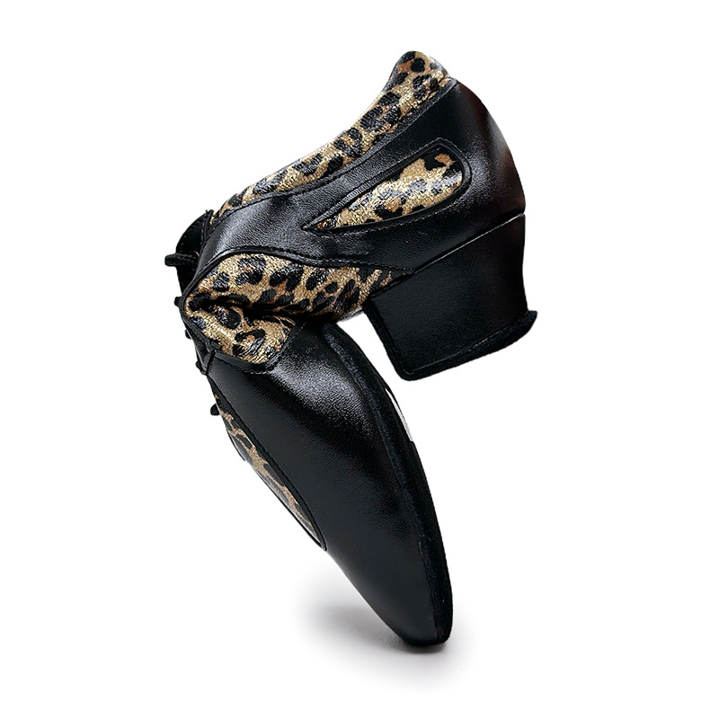 New Dance Shoes Women Sneakers Sports Shoes Fashion Leopard Print Perform Adult Teacher Latin Shoes Interior Soft Bottom