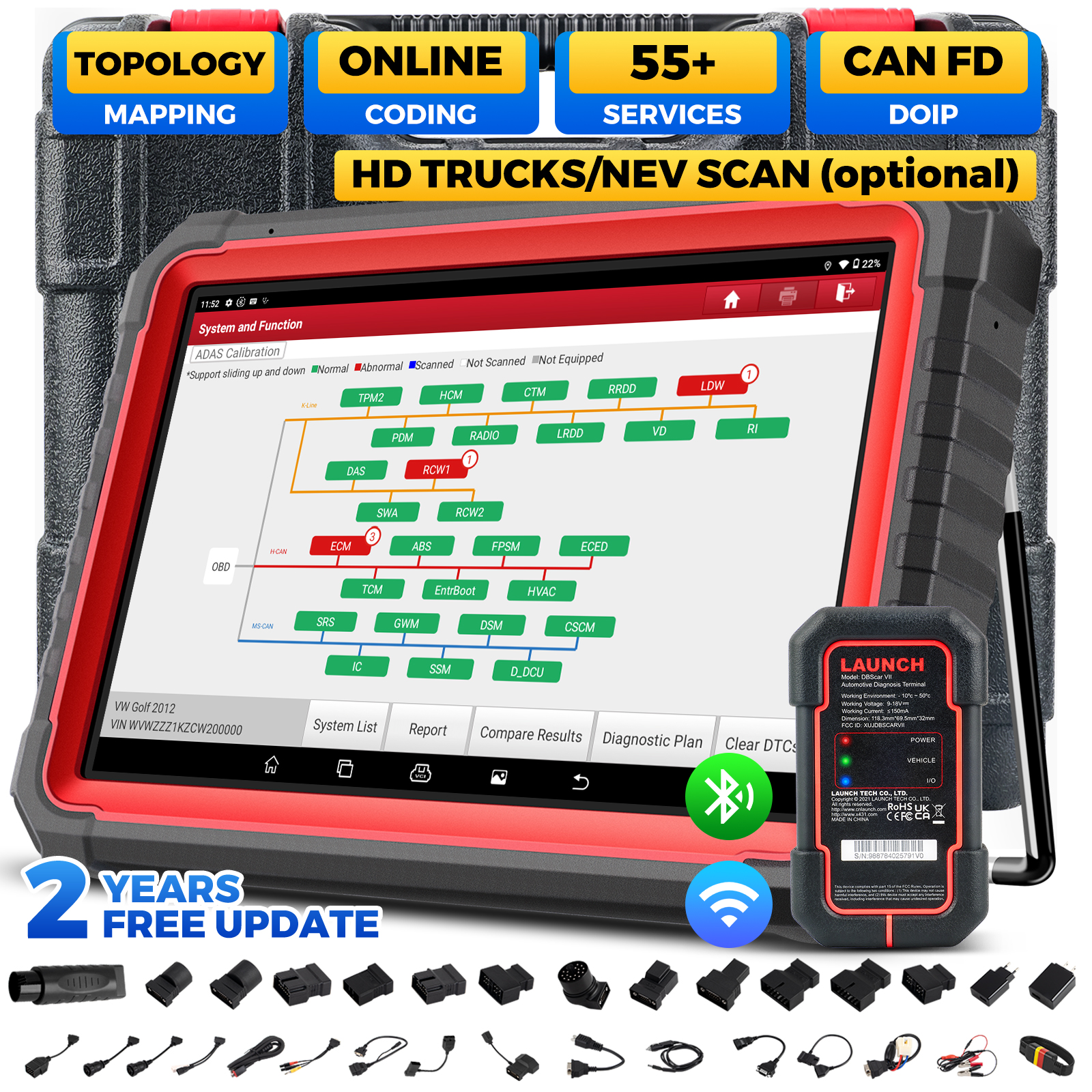 LAUNCH X431 PRO3S V5.0 車 OBD2 スキャナー専門診断ツール