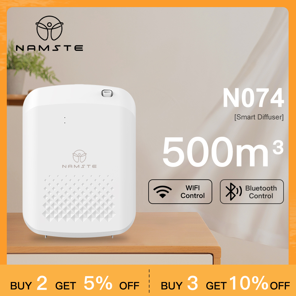 NAMSTE スマートアロマディフューザーホテルプロフェッショナルフレグランスディフューザー 1000m3 大部屋アロママシンファン Bluetooth 制御
